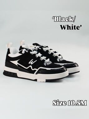 K Flip ‘Black and White’ Sneakers- Size 10.5M